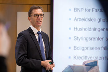 Direktør for finansiell stabilitet i Norges Bank, Torbjørn Hægeland. Foto: Nils S. Aasheim/Norges Bank. 