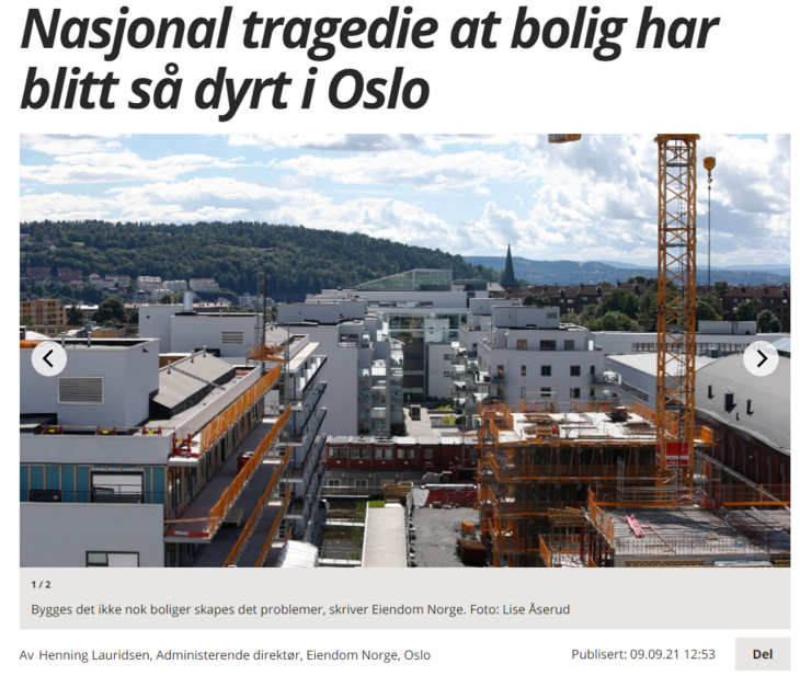 Faksimile Avisa Oslo 9. september 2021.