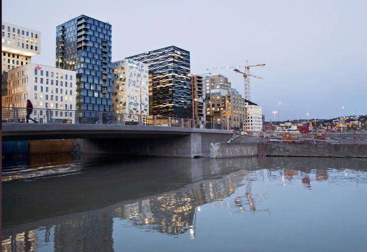 Byutvikling i Bjørvika i Oslo.