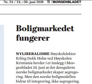Faksimile: Morgenbladet 24 juni 2016.