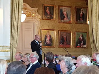 President Ottar M. Skare i Norges Takseringsforbund taler på landsmøtet mai 2017